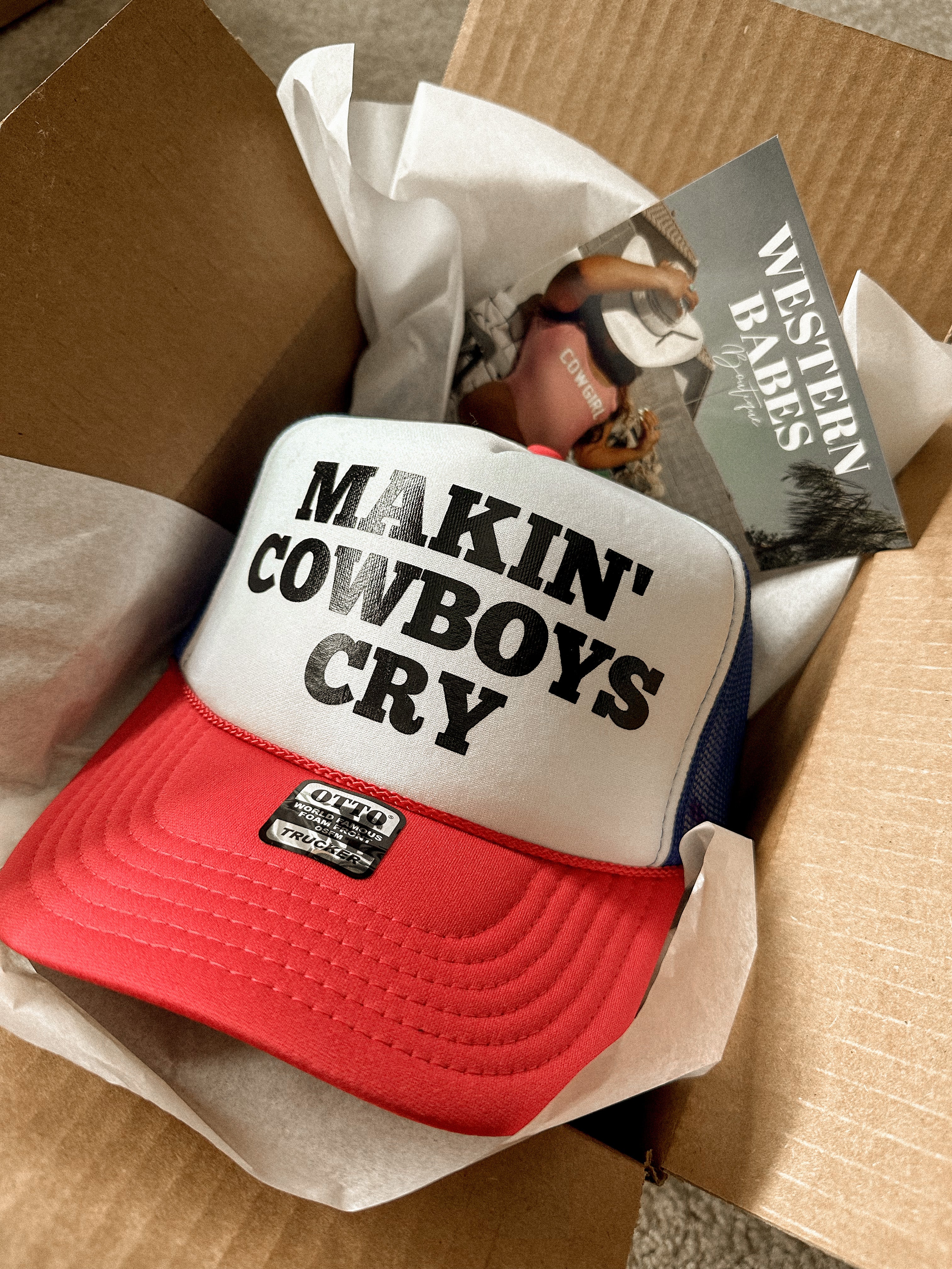 I Love Cowboys Trucker Hat