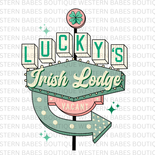 Luckys Irish Lodge DTF Transfer