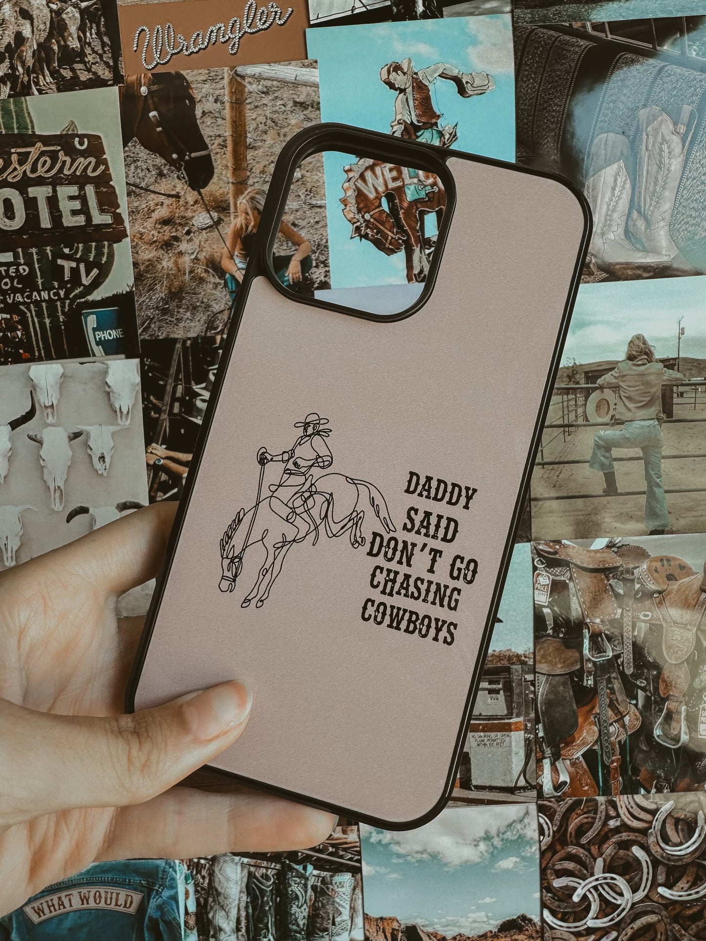 Chasing Cowboys iPhone Case