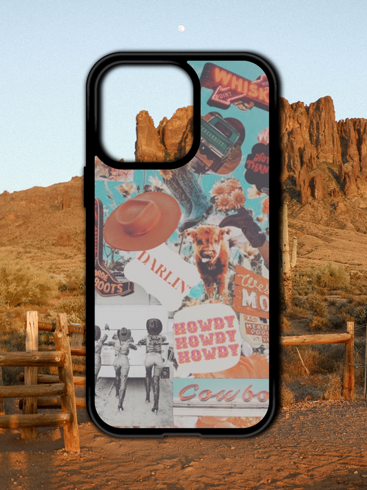 VINTAGE COWGIRL IPHONE CASE