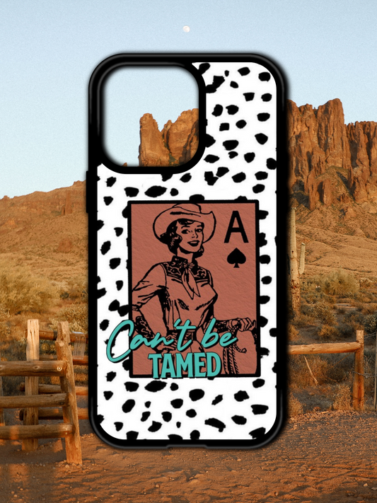 CAN'T BE TAMED IPHONE CASE