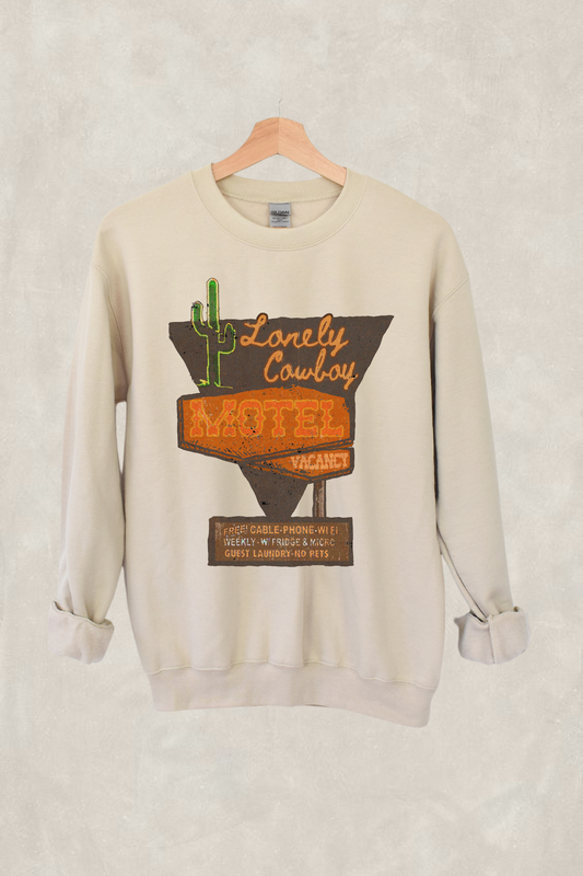 LONLEY COWBOY MOTEL CREWNECK