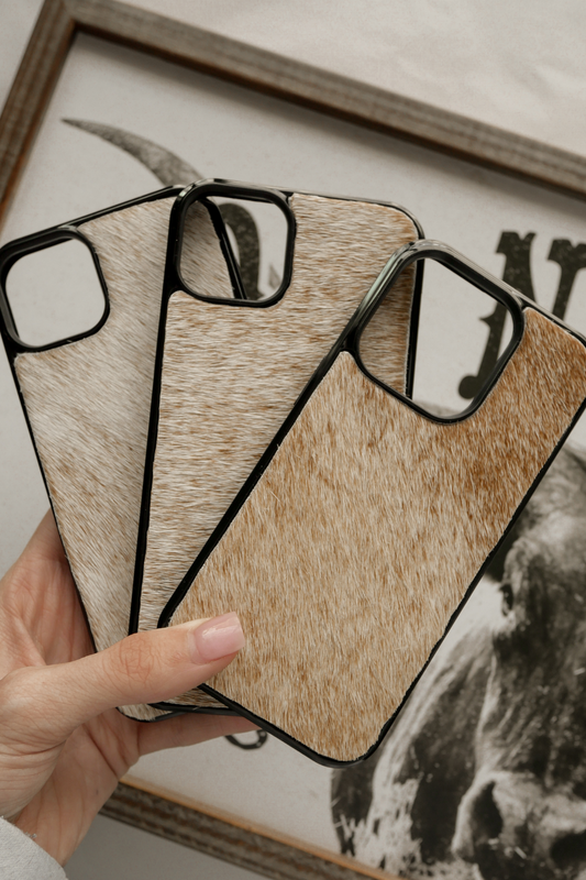 GENUINE COWHIDE IPHONE CASE